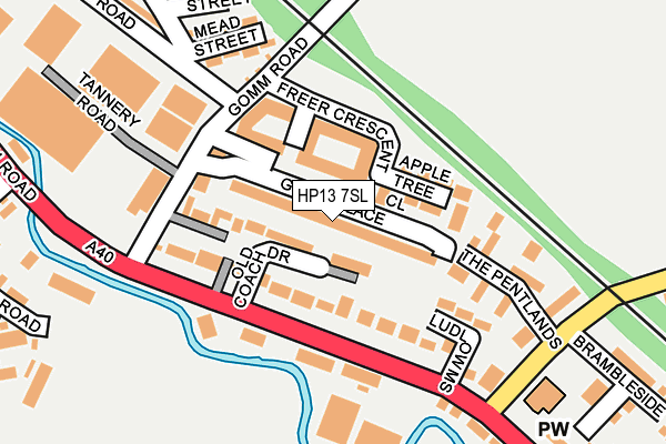 HP13 7SL map - OS OpenMap – Local (Ordnance Survey)