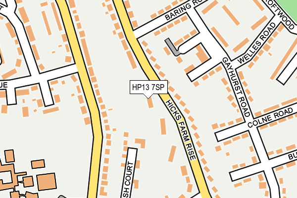 HP13 7SP map - OS OpenMap – Local (Ordnance Survey)