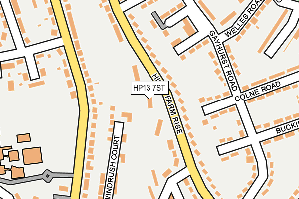 HP13 7ST map - OS OpenMap – Local (Ordnance Survey)