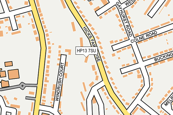 HP13 7SU map - OS OpenMap – Local (Ordnance Survey)