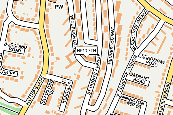 HP13 7TH map - OS OpenMap – Local (Ordnance Survey)