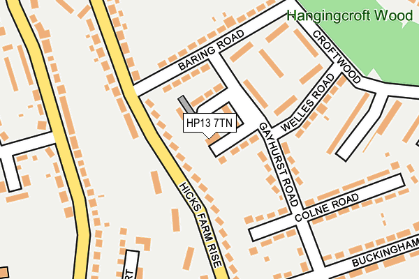 HP13 7TN map - OS OpenMap – Local (Ordnance Survey)