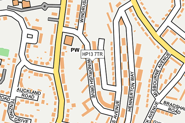 HP13 7TR map - OS OpenMap – Local (Ordnance Survey)