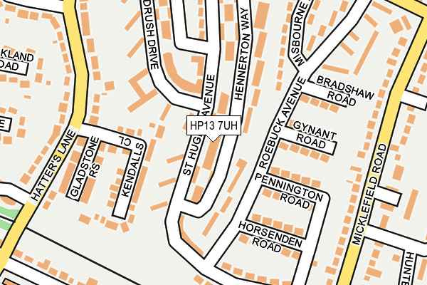 HP13 7UH map - OS OpenMap – Local (Ordnance Survey)
