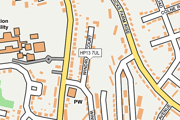 HP13 7UL map - OS OpenMap – Local (Ordnance Survey)