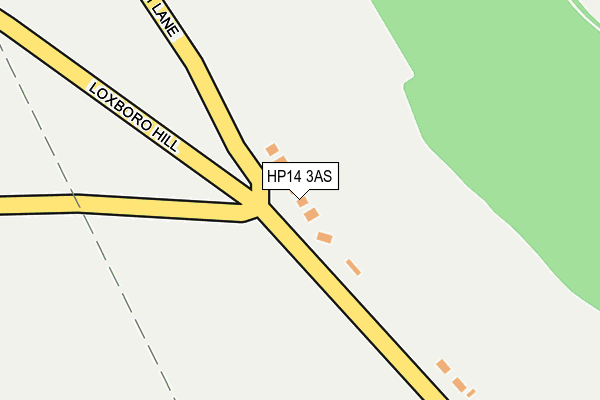 HP14 3AS map - OS OpenMap – Local (Ordnance Survey)