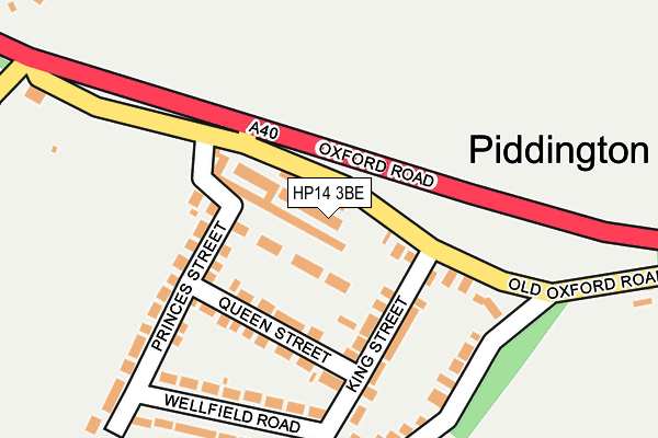 Map of PIDDINGTON ESTATES LIMITED at local scale