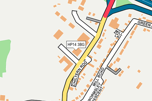HP14 3BG map - OS OpenMap – Local (Ordnance Survey)