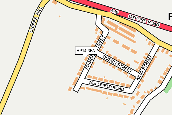 HP14 3BN map - OS OpenMap – Local (Ordnance Survey)