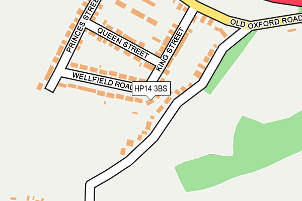 HP14 3BS map - OS OpenMap – Local (Ordnance Survey)