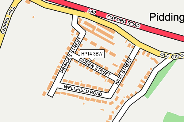 HP14 3BW map - OS OpenMap – Local (Ordnance Survey)