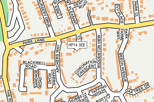 HP14 3EE map - OS OpenMap – Local (Ordnance Survey)