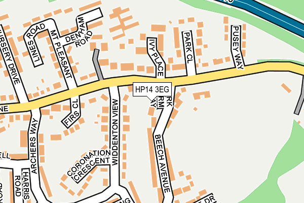 HP14 3EG map - OS OpenMap – Local (Ordnance Survey)