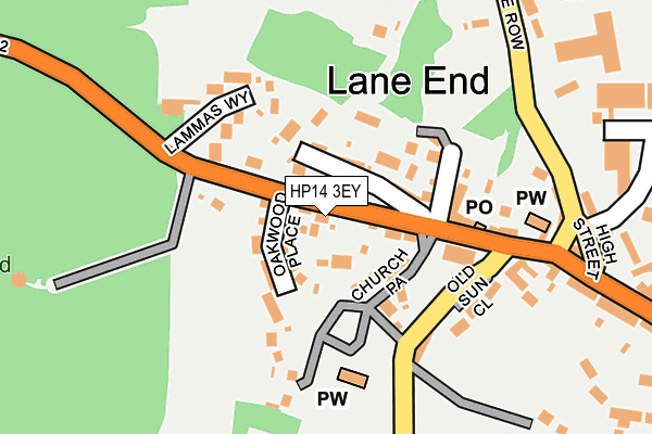 HP14 3EY map - OS OpenMap – Local (Ordnance Survey)