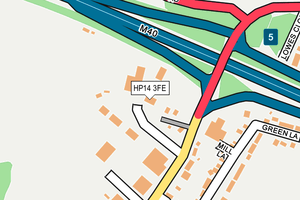 HP14 3FE map - OS OpenMap – Local (Ordnance Survey)