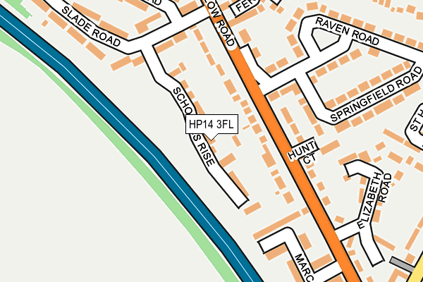 HP14 3FL map - OS OpenMap – Local (Ordnance Survey)