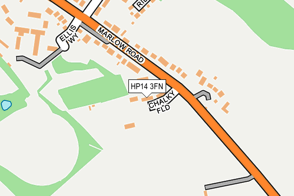 HP14 3FN map - OS OpenMap – Local (Ordnance Survey)