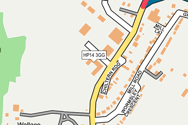 HP14 3GG map - OS OpenMap – Local (Ordnance Survey)