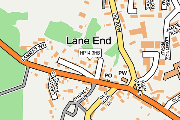 HP14 3HB map - OS OpenMap – Local (Ordnance Survey)