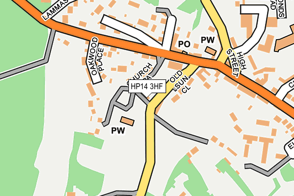 HP14 3HF map - OS OpenMap – Local (Ordnance Survey)
