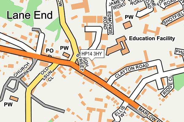 HP14 3HY map - OS OpenMap – Local (Ordnance Survey)