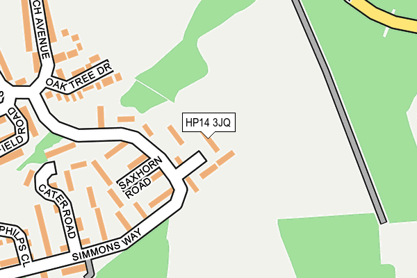 HP14 3JQ map - OS OpenMap – Local (Ordnance Survey)