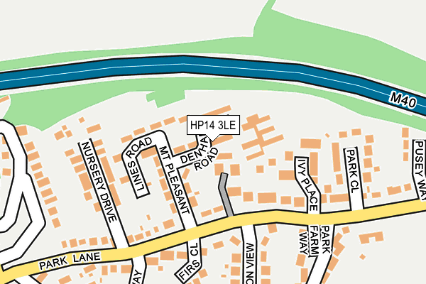 HP14 3LE map - OS OpenMap – Local (Ordnance Survey)