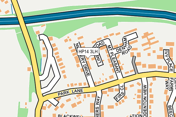 HP14 3LH map - OS OpenMap – Local (Ordnance Survey)