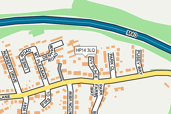 HP14 3LQ map - OS OpenMap – Local (Ordnance Survey)