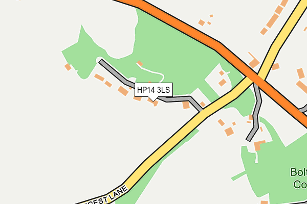 HP14 3LS map - OS OpenMap – Local (Ordnance Survey)