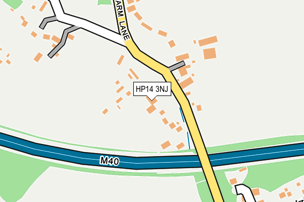 HP14 3NJ map - OS OpenMap – Local (Ordnance Survey)