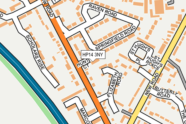 HP14 3NY map - OS OpenMap – Local (Ordnance Survey)