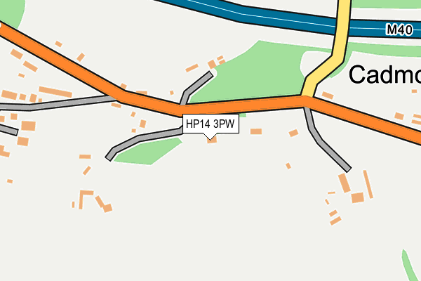 HP14 3PW map - OS OpenMap – Local (Ordnance Survey)
