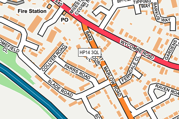 HP14 3QL map - OS OpenMap – Local (Ordnance Survey)