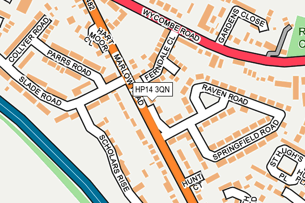 HP14 3QN map - OS OpenMap – Local (Ordnance Survey)