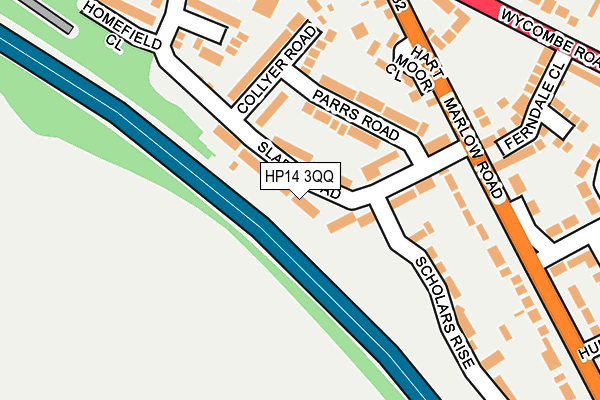 HP14 3QQ map - OS OpenMap – Local (Ordnance Survey)