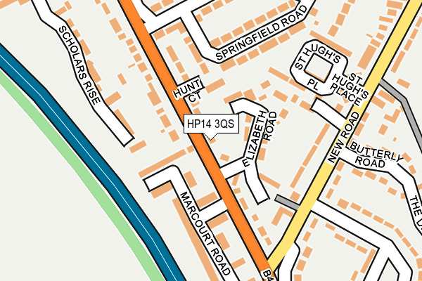 HP14 3QS map - OS OpenMap – Local (Ordnance Survey)