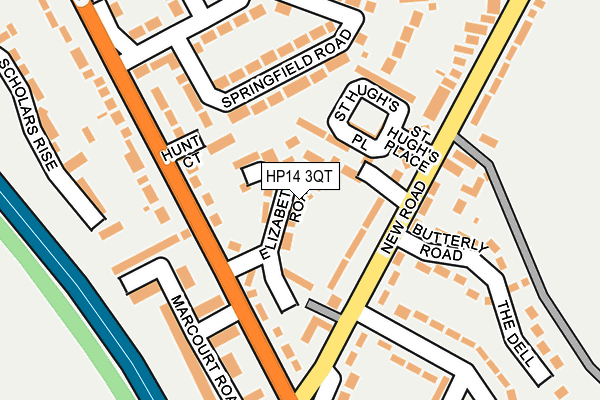 HP14 3QT map - OS OpenMap – Local (Ordnance Survey)