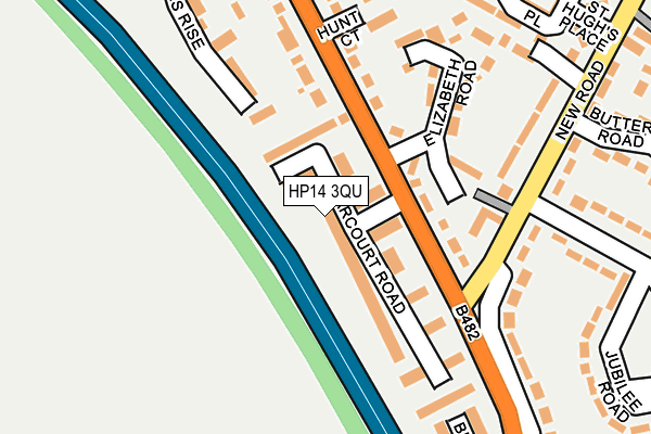 HP14 3QU map - OS OpenMap – Local (Ordnance Survey)