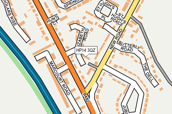 HP14 3QZ map - OS OpenMap – Local (Ordnance Survey)