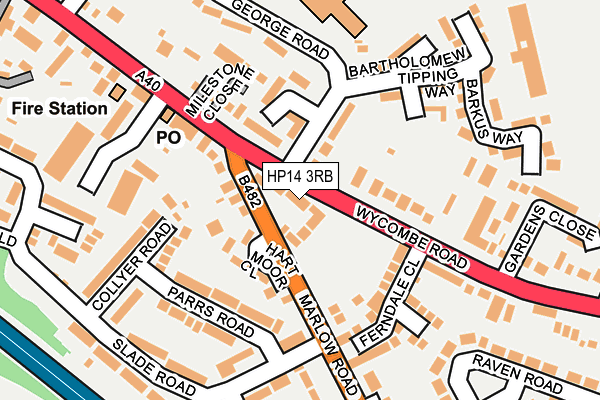 HP14 3RB map - OS OpenMap – Local (Ordnance Survey)