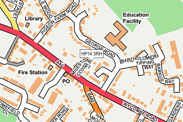 HP14 3RH map - OS OpenMap – Local (Ordnance Survey)