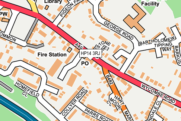HP14 3RJ map - OS OpenMap – Local (Ordnance Survey)
