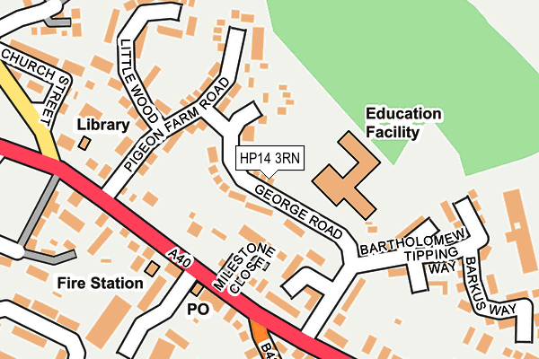 HP14 3RN map - OS OpenMap – Local (Ordnance Survey)