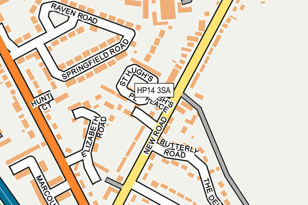 HP14 3SA map - OS OpenMap – Local (Ordnance Survey)