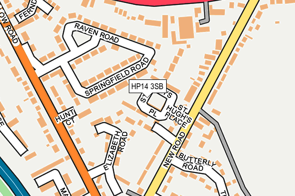 HP14 3SB map - OS OpenMap – Local (Ordnance Survey)