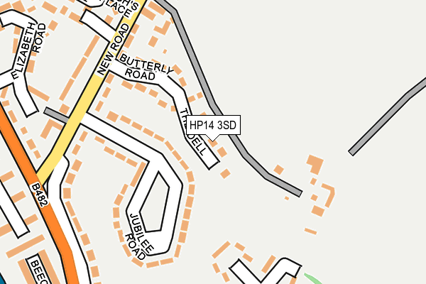 HP14 3SD map - OS OpenMap – Local (Ordnance Survey)
