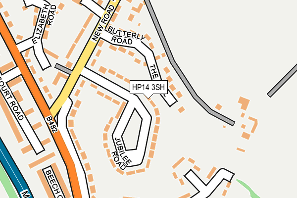 HP14 3SH map - OS OpenMap – Local (Ordnance Survey)