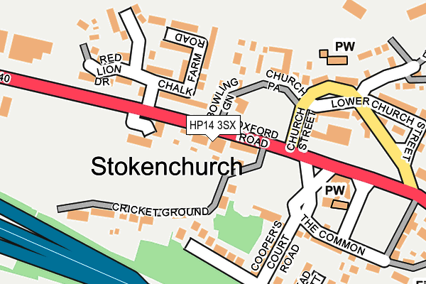 Map of THE FOUR HORSESHOES (STOKENCHURCH) MANAGEMENT COMPANY LIMITED at local scale