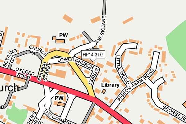 HP14 3TG map - OS OpenMap – Local (Ordnance Survey)